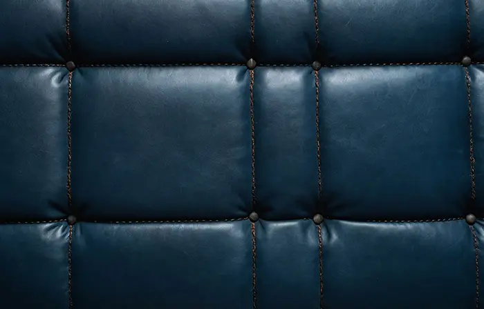 Regal Blue Leather Elegance Photo